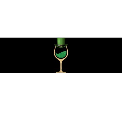 St. Patrick's Day Wine Glass Bumper Sticker