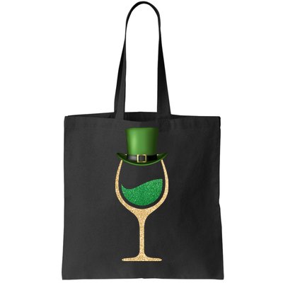 St. Patrick's Day Wine Glass Tote Bag