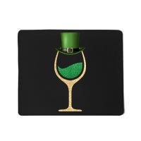 St. Patrick's Day Wine Glass Mousepad