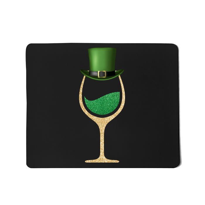 St. Patrick's Day Wine Glass Mousepad