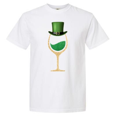 St. Patrick's Day Wine Glass Garment-Dyed Heavyweight T-Shirt