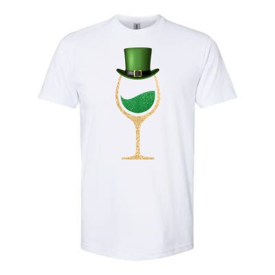 St. Patrick's Day Wine Glass Softstyle® CVC T-Shirt