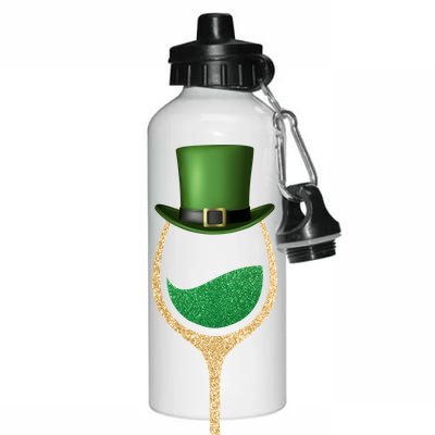 St. Patrick's Day Wine Glass Aluminum Water Bottle 