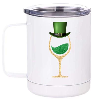 St. Patrick's Day Wine Glass 12 oz Stainless Steel Tumbler Cup