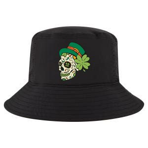 St Patricks Clover Skull Cool Comfort Performance Bucket Hat