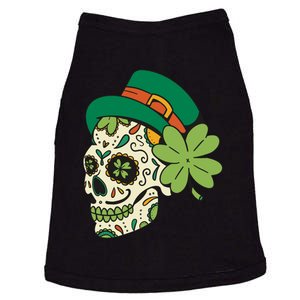 St Patricks Clover Skull Doggie Tank