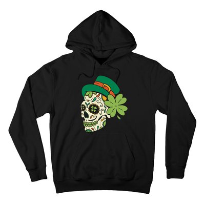 St Patricks Clover Skull Hoodie