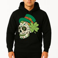St Patricks Clover Skull Hoodie