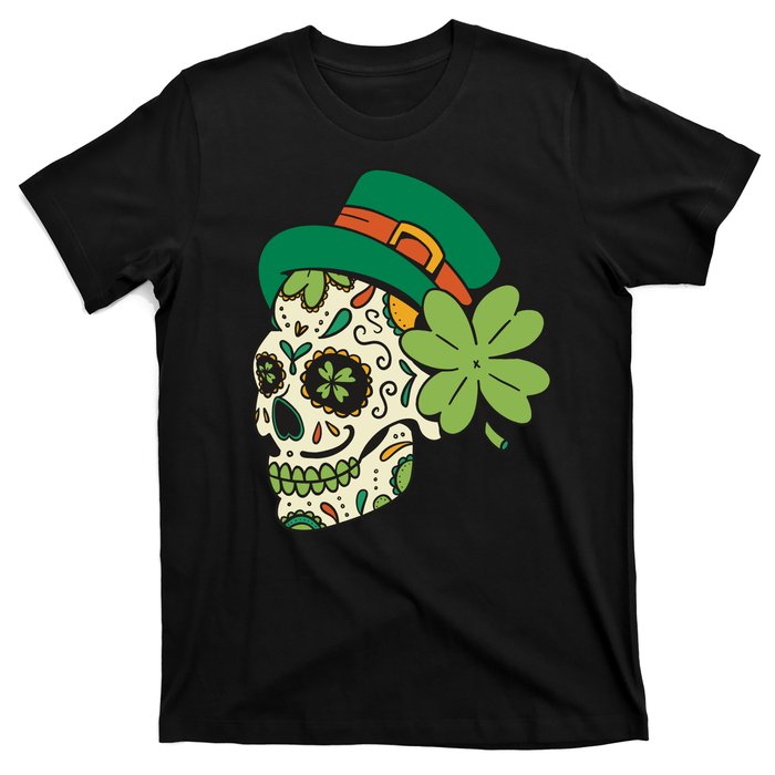 St Patricks Clover Skull T-Shirt