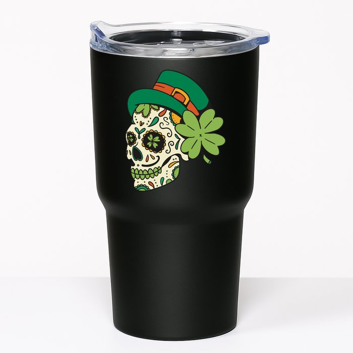 St Patricks Clover Skull Tumbler