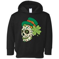 St Patricks Clover Skull Toddler Hoodie