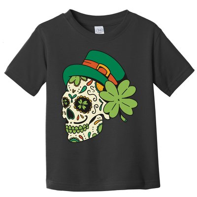 St Patricks Clover Skull Toddler T-Shirt