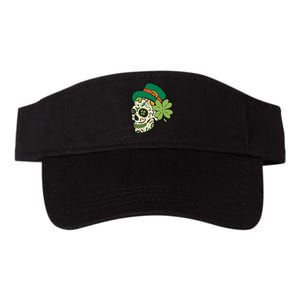 St Patricks Clover Skull Valucap Bio-Washed Visor