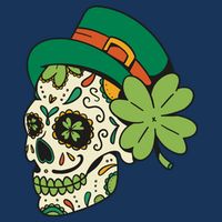 St Patricks Clover Skull Infant Baby Jersey Bodysuit
