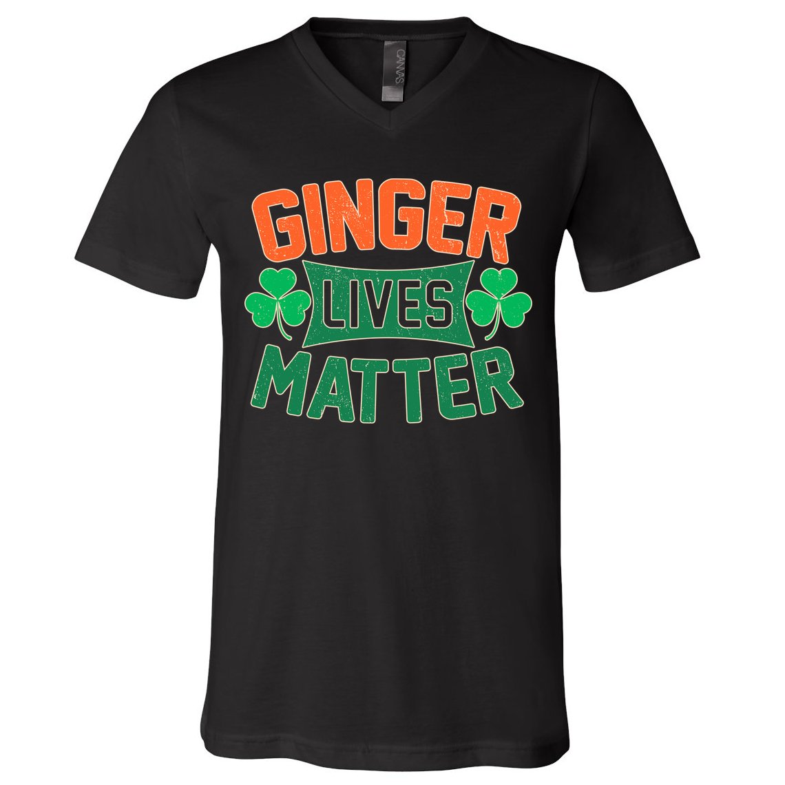 St Patricks Day - Ginger Lives Matter V-Neck T-Shirt
