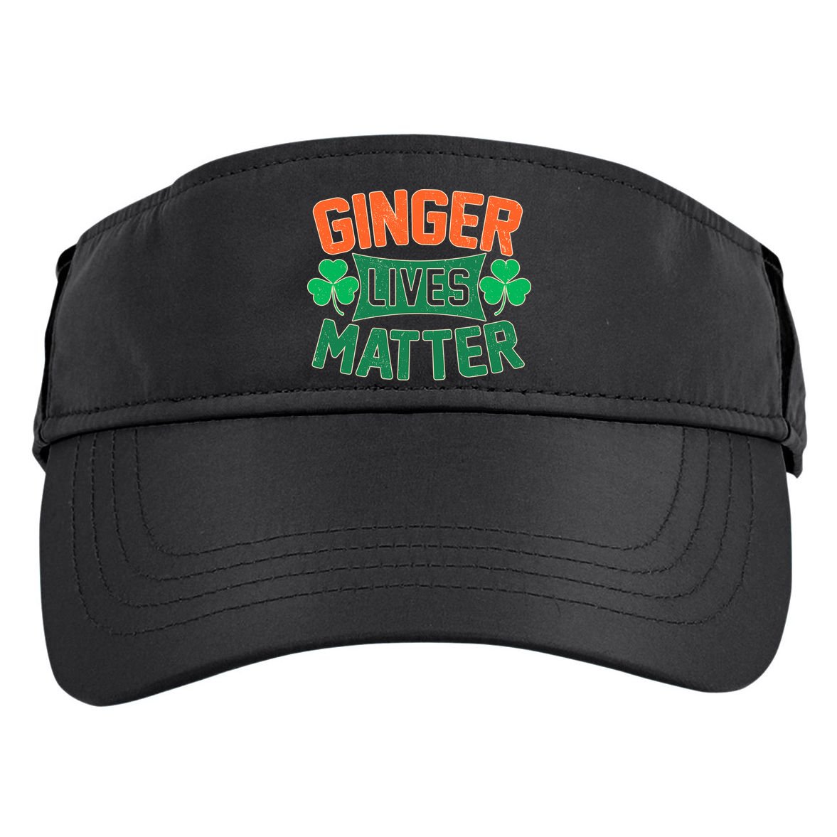 St Patricks Day - Ginger Lives Matter Adult Drive Performance Visor