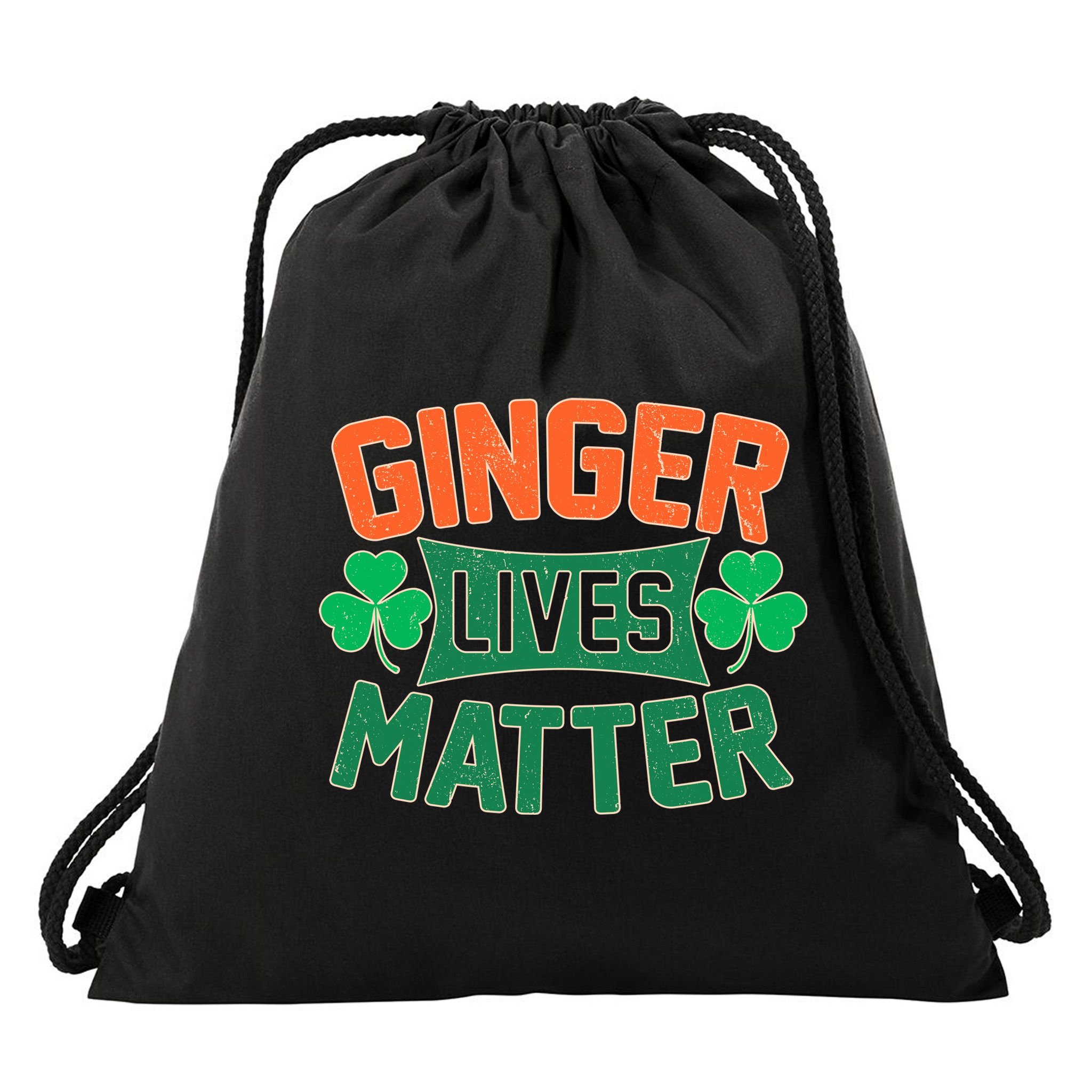 St Patricks Day - Ginger Lives Matter Drawstring Bag
