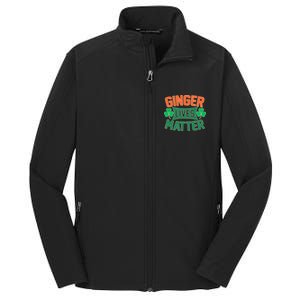 St Patricks Day - Ginger Lives Matter Core Soft Shell Jacket