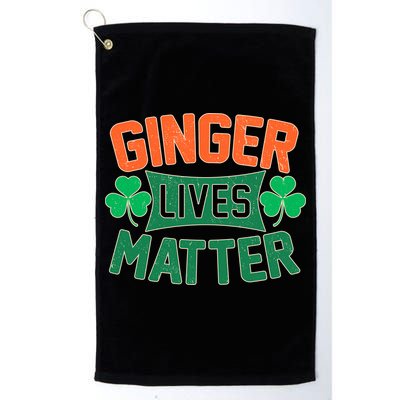 St Patricks Day - Ginger Lives Matter Golf Towel