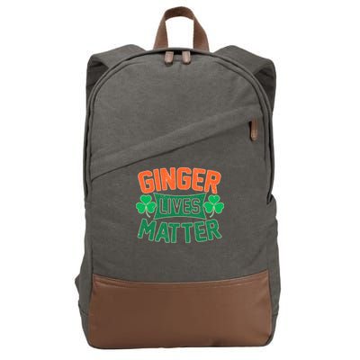 St Patricks Day - Ginger Lives Matter Cotton Canvas Backpack