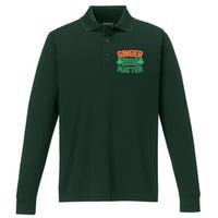 St Patricks Day - Ginger Lives Matter Performance Long Sleeve Polo