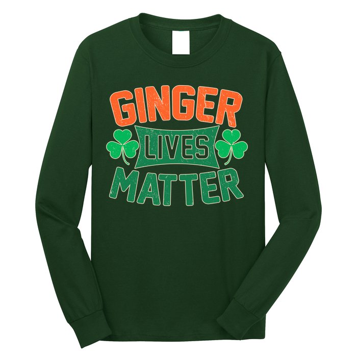 St Patricks Day - Ginger Lives Matter Long Sleeve Shirt