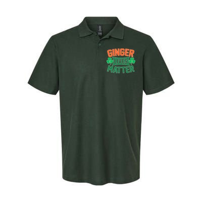 St Patricks Day - Ginger Lives Matter Softstyle Adult Sport Polo