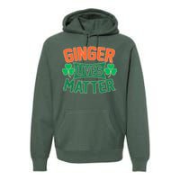 St Patricks Day - Ginger Lives Matter Premium Hoodie