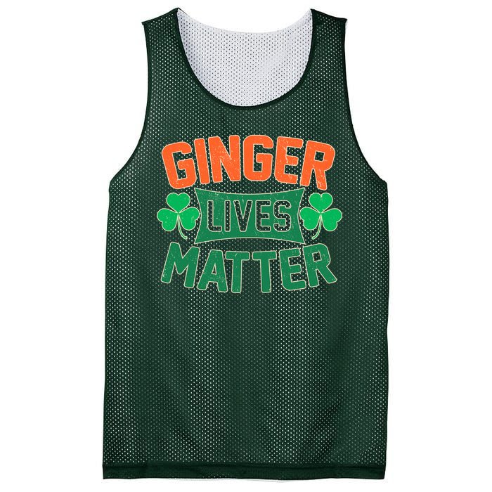 St Patricks Day - Ginger Lives Matter Mesh Reversible Basketball Jersey Tank