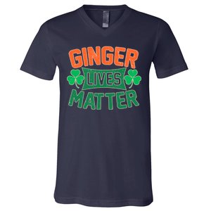 St Patricks Day - Ginger Lives Matter V-Neck T-Shirt