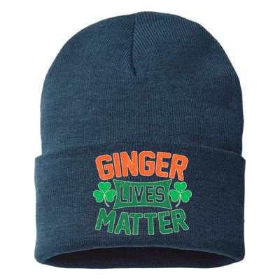 St Patricks Day - Ginger Lives Matter Sustainable Knit Beanie