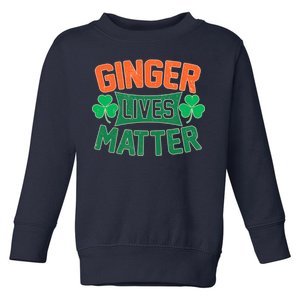 St Patricks Day - Ginger Lives Matter Toddler Sweatshirt