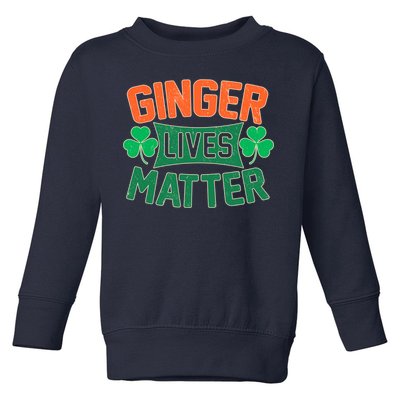 St Patricks Day - Ginger Lives Matter Toddler Sweatshirt