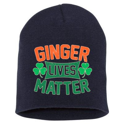 St Patricks Day - Ginger Lives Matter Short Acrylic Beanie