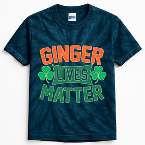 St Patricks Day - Ginger Lives Matter Kids Tie-Dye T-Shirt