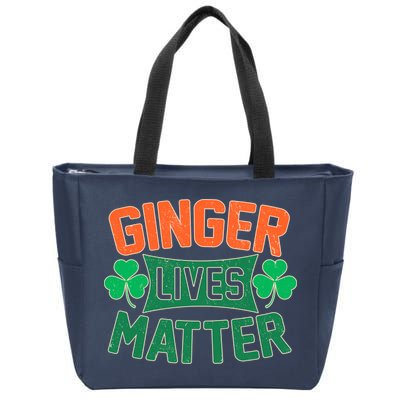 St Patricks Day - Ginger Lives Matter Zip Tote Bag