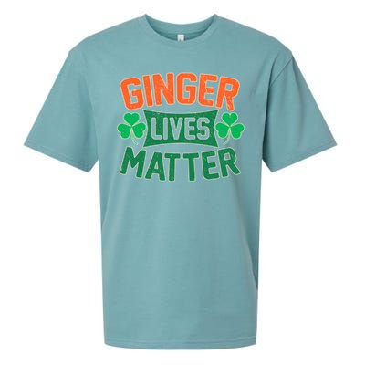 St Patricks Day - Ginger Lives Matter Sueded Cloud Jersey T-Shirt