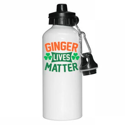 St Patricks Day - Ginger Lives Matter Aluminum Water Bottle