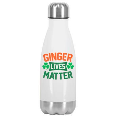 St Patricks Day - Ginger Lives Matter Stainless Steel Insulated Water Bottle