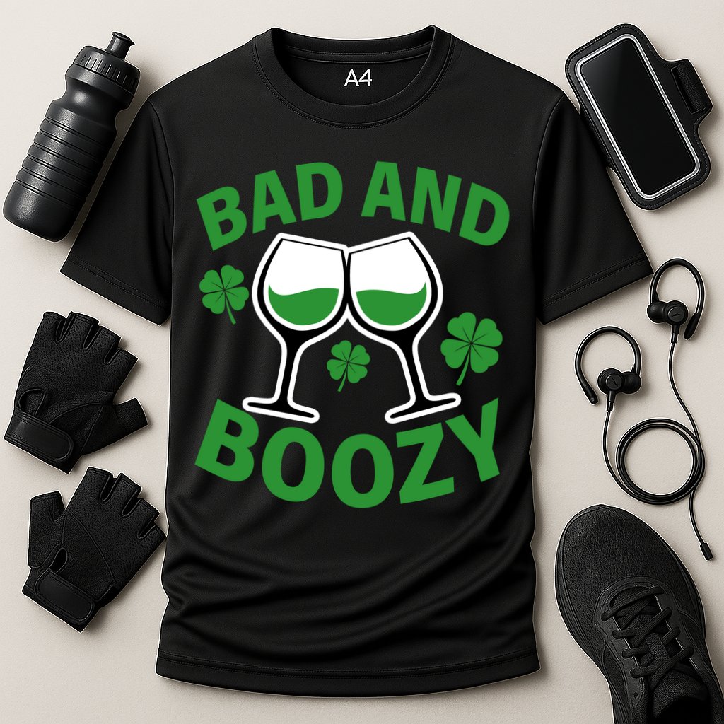 St Patrick's Day Bad and Boozy Performance Shirt