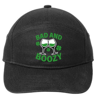 St Patrick's Day Bad and Boozy 7-Panel Snapback Hat