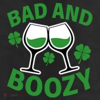 St Patrick's Day Bad and Boozy 11oz C Handle Ceramic Mug