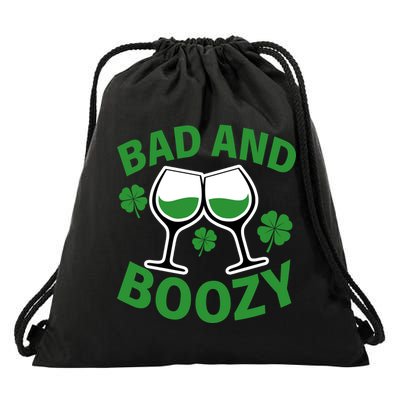 St Patrick's Day Bad and Boozy Drawstring Bag