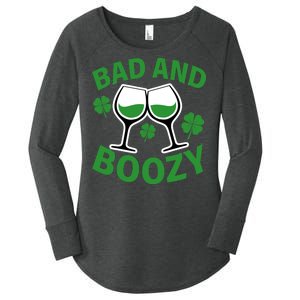 St Patrick's Day Bad and Boozy Women's Perfect Tri Tunic Long Sleeve Shirt