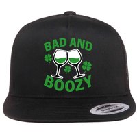St Patrick's Day Bad and Boozy Flat Bill Trucker Hat