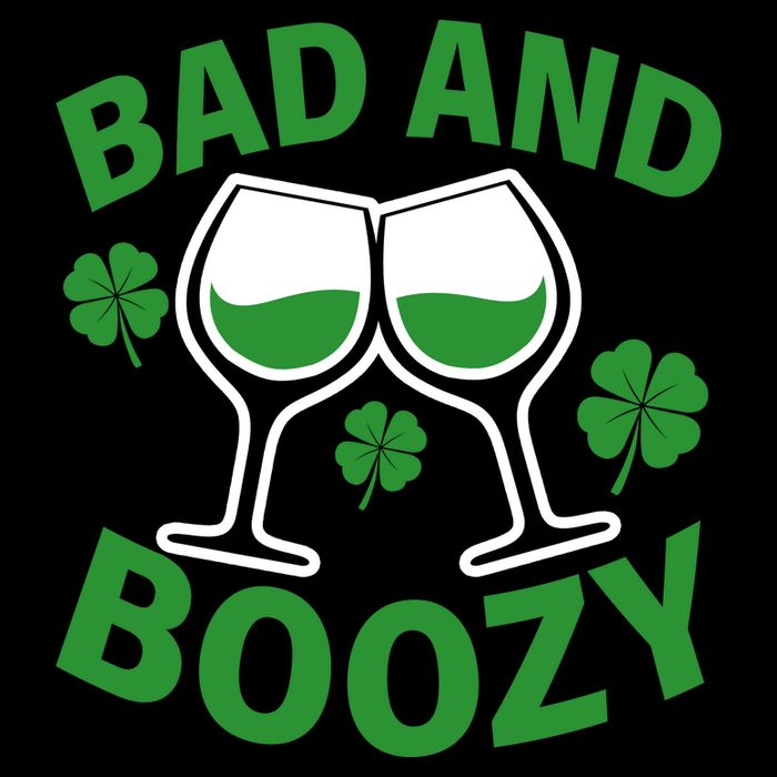 St Patrick's Day Bad and Boozy Flat Bill Trucker Hat