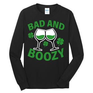 St Patrick's Day Bad and Boozy Tall Long Sleeve T-Shirt