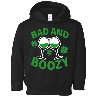St Patrick's Day Bad and Boozy Toddler Hoodie