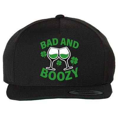 St Patrick's Day Bad and Boozy Wool Snapback Cap
