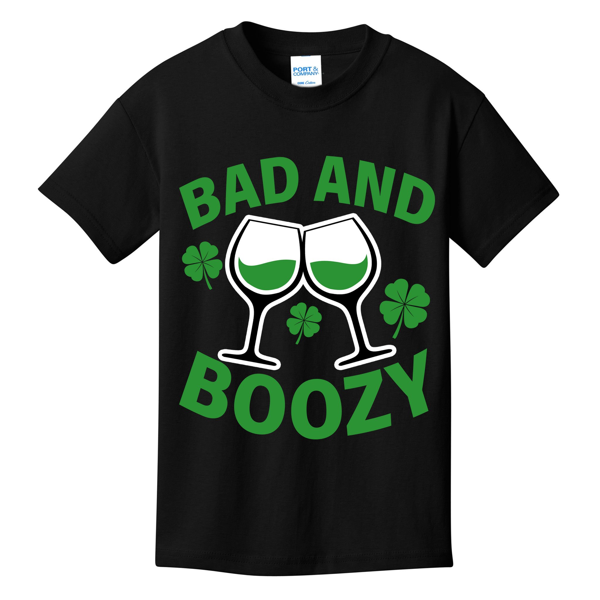 St Patrick's Day Bad and Boozy Kids T-Shirt